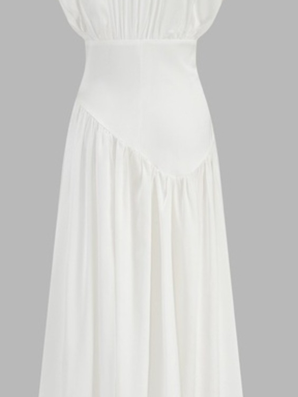 Commense White Plunging V-Neck Maxi Dress - Picture 3 of 4
